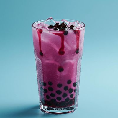 Blackcurrant Boba Tea